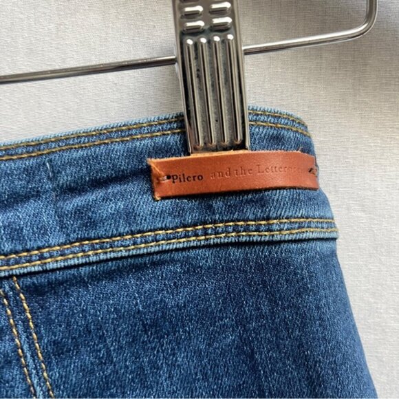 Pilcro and the Letterpress Anthropologie high rise bootcut denim jeans Sz 26 - Picture 6 of 14